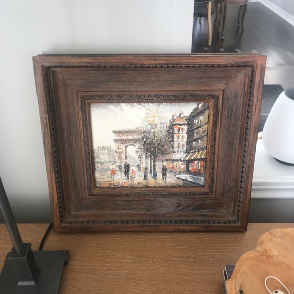 wood frame and oil painting - Picture 4 of 6